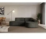 ALTDECOR Ecksofa in L-Form MARI-L1-v3 - 243x171x83 cm Schwarz - Corner Sofa Bett