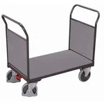 VARIOfit Doppel-Stirnwandwagen mit Holzw&auml;nden 1200x800mm Anthrazitgrau RAL...