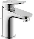 Duravit Wave wastafelkraan met trekwaste chroom hoogglans - Silber