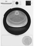 Beko D3H18D93W, Freistehend, Frontlader, W&auml;rmepumpe, Wei&szlig;, Drehregler, Wei&szlig; -