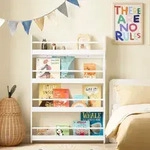 SoBuy B&uuml;cherregal Kinder Wandregal f&uuml;r Kinderzimmer Kinder B&uuml;cherregal Wand mit 4