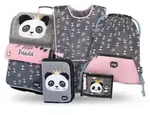Baagl Schulranzen M&auml;dchen Set 5 Teilig Ergonomischer Schulrucksack - Panda