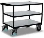 Leitf&auml;higer ESD Tischwagen - 3 Ladefl&auml;chen 800 x 1.200 mm - Traglast 500 kg