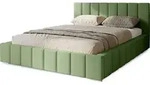 Polsterbett Menos 140x200 cm, Bett mit Kopfteil, Doppelbett mit Bettkasten und