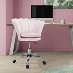 ML-Design B&uuml;rostuhl aus Samt Hellrosa Schminktisch Stuhl mit...