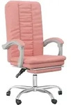 vidaXL B&uuml;rostuhl mit Liegefunktion Rosa Kunstleder - Rosa