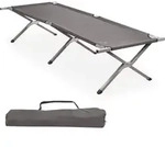 CampFeuer XXL Feldbett mit Tragetasche, Grau, Belastbar bis 200kg, 210 x 82,5 x...