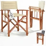 CASARIA&reg; Premium Regiestuhl aus FSC&reg;-zertifiziertem Eukalyptusholz &ndash;...