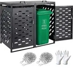 VEVOR M&uuml;lleimer, 2x 240 L M&uuml;llhaus, M&uuml;llcontainer, M&uuml;lleimerverkleidung,