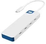 D TARGUS HyperDrive Flex 4 Port USB-C Hub Blue - Transparent