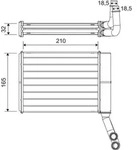 VALEO 811597 W&auml;rmetauscher Innenraumheizung K&uuml;hler passend f&uuml;r PEUGEOT 407 SW (6E)