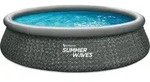 Summer Waves Pool Set Dark Herringbone 3,96m x 84 cm - Grau