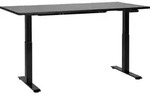 BELIANI Schreibtisch Schwarz Melamin 160x72cm Elektrisch H&ouml;henverstellbar...