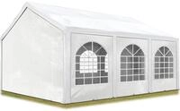 TOOLPORT Hochwertiges Partyzelt 3x6 m Pavillon Zelt PE Plane 450 N Gartenzelt
