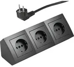 McPower Steckdosenblock Unterbausteckdosen | Flair | Ecksteckdose 3-Fach...