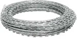vidaXL Stacheldraht Concertina Klingendraht Verzinkter Stahl 60 m - Silber