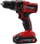 Einhell Akku Bohrschrauber Set TC-AS 18-3 Li Kit - Rot/Schwarz