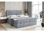 ALTDECOR Boxspringbett mit Matratze und Lattenrost - - BERO -Z - 140x200 cm -...