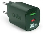SBS Wandladeger&auml;t mit LCD-Bildschirm, 1 USB-C-PD-30W-Ausgang, 1...