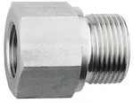 Riegler Lange Wechselreduzierung, G 3/4 a., G 1/2 i., Edelstahl 1.4571