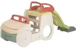 Smoby Adventure Car Spielhaus Mit Rutsche Und Sandkasten UV-Schutz - Beige
