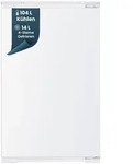 homeX CFB1181E Einbauk&uuml;hlschrank mit Gefrierfach, 88cm Nische - 118 Liter,