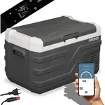 AREBOS 26L Kompressor K&uuml;hlbox | bis -20&deg;C | 12/24V & 230V mit APP - Grau