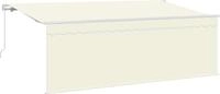 vidaXL Ausziehbare Markise Creme 350 x 200 cm Polyester und Aluminium