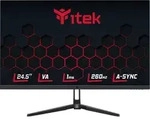 itek GGF, 62,2 cm (24.5"), 1920 x 1080 Pixel, Full HD, LED, 1 ms, Schwarz