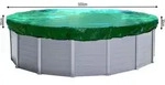 Poolabdeckung Rund f&uuml;r 460-500 cm Pools | Planenma&szlig; &Oslash; 560 cm | Gr&uuml;n |...