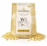 Callebaut W2 Kuvert&uuml;re Callets wei&szlig;e Schokolade 28% Kakao - 2500g