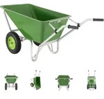 2-Rad Schubkarre XL 200 L 300 kg Gartenschubkarre Schiebkarre Hofkarre Luftrad