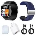 Knauermann PRO 4 Air Senioren-Smartwatch mit Sturzerkennung & SOS - Schwarz