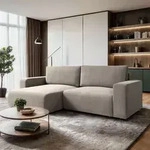 Polster-Ecksofa OPERA mit Schlaffunktion und Bettkasten, Poso 02