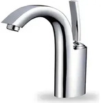Einhandmischer Silber Waschbecken | Mischbatterie Bad | Armatur Wasserhahn...