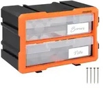 MONZANA&reg; Kleinteilemagazin Sortimentskasten erweiterbar 4 F&auml;cher Sortierbox f&uuml;r