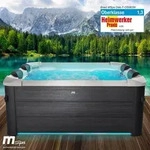 BRAST Whirlpool MSpa Oslo mit Fester Au&szlig;enwand | LED-Beleuchtung mit 20
