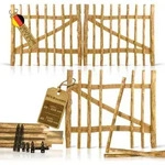 BOOGARDI Gartentor Holz &middot; 100cm breit x 80cm hoch (Lattenabstand 7-9cm) &middot; DIY