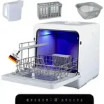 Sommertal SP9 XXL Mini Geschirrsp&uuml;ler | 7 Programme, bis 5 Personen, 950 W, 5L Tank,