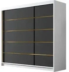 MIRJAN24 Schiebet&uuml;renschrank Evo VII, Kleiderschrank mit Kleiderstange, mit...