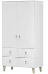Kleiderschrank Schrank Kinderkleiderschrank Dreht&uuml;renschrank 105 cm...