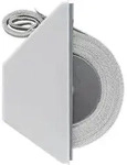 Schellenberg Halbeinlasswickler Mini inkl. Gurtband, wei&szlig;, 50505