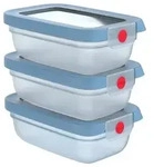 EMSA oneClick Frischhaltedosen 3-teiliges Set (3x 0,5 L) N12305, Container,
