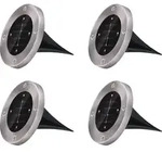 GRUNDIG Solar-Bodenspot, 4er-Set, 600mA, mit Erdspie&szlig; - Grau