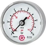 Riegler Standardmanometer, CrNi-Stahl, G 1/4 hinten zentr., 0 - 16,0 bar, &Oslash; 40