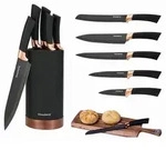 KLAUSBERG KB-7614 5-teiliges K&uuml;chenmesserset - Schwarz
