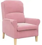 vidaXL Sessel Rosa Samt - Rosa