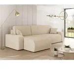 MIRJAN24 Ecksofa Piano L, Eckouch mit Bettkasten und Schlaffunktion, Schwarze...