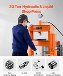 VEVOR hydraulische pneumatische Werkstattpresse 20 t (H-Rahmen) mit Pressplatte...