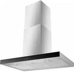 Cara (CH44199IX-21) (edelstahl/schwarz, 90 cm) - Silber/Schwarz